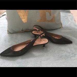 Black Sam Edelman open back shoes